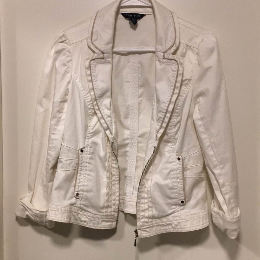White house black market white jacket